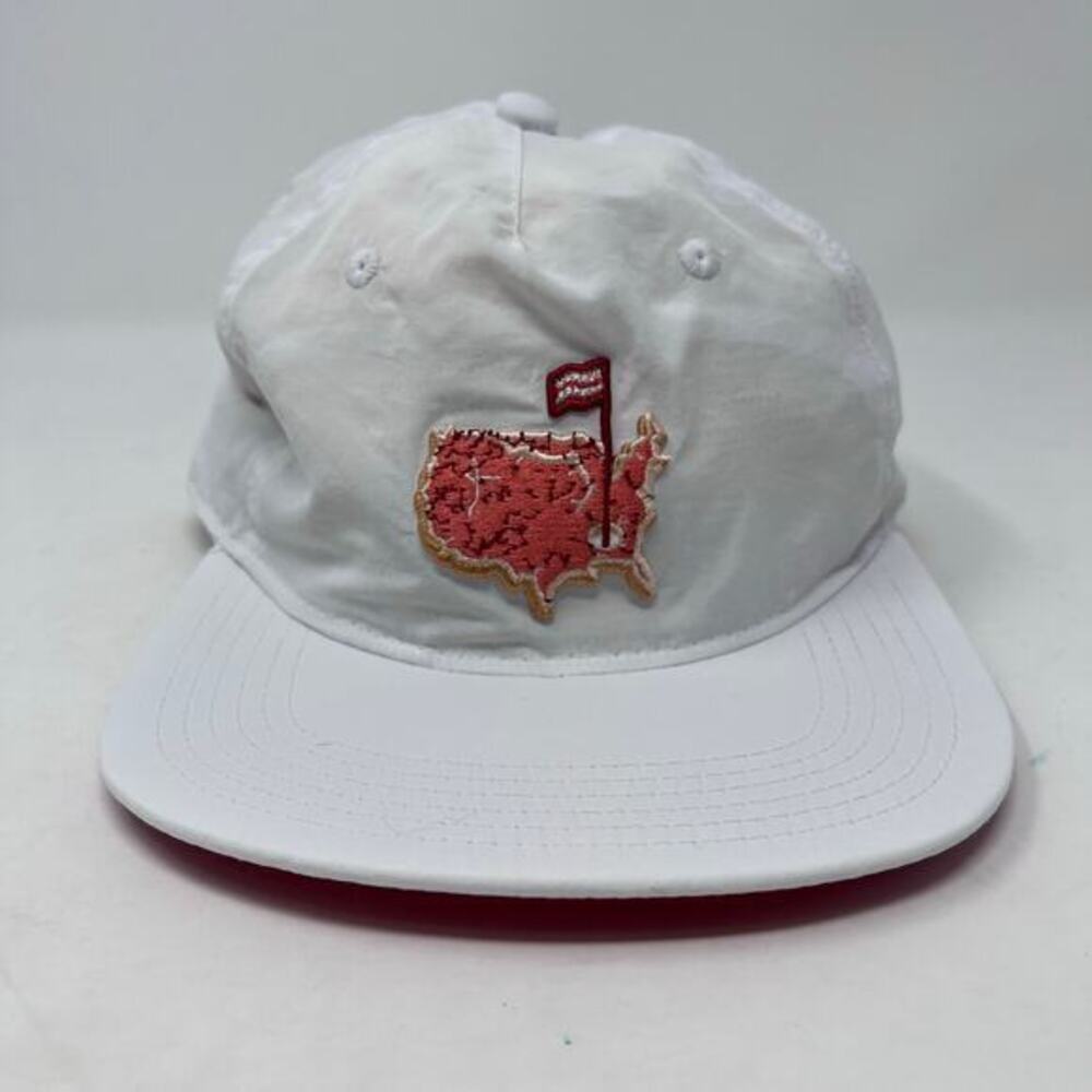 Breakfast Balls Baseball Cap Adjustable White‎ Masters Patch Golf Preppy